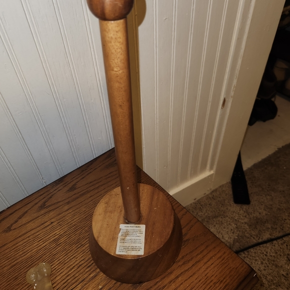 *Acacia wood paper towel holder - Picture 1 of 6